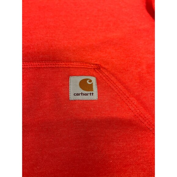 Carhartt Men's Poly-Cotton Stretchable Sleeve Logo Hooded Sweatshirt Sz. M New - Picture 3 of 11